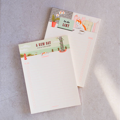 JooJoo Paper - To do List Notepad - Laptop Kitty - Done Checklist