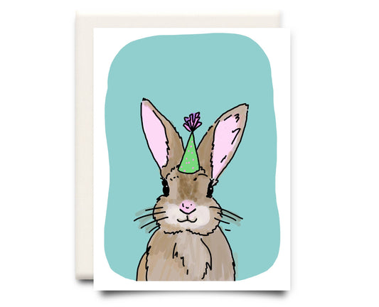 Inkwell Cards - Bunny in a Hat | Birthday Greeting Card
