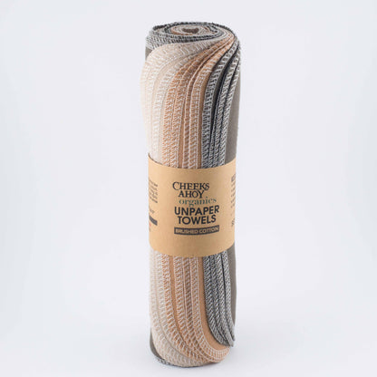 Cheeks Ahoy - Organic Brushed Cotton Non•Paper Towels: Berry Pie / 6-pk