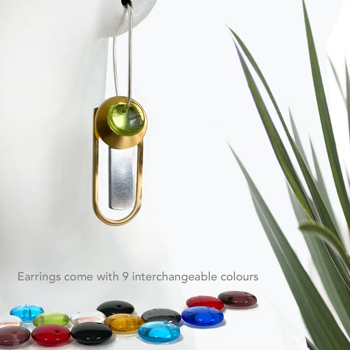 Conversations in Jewellery - RTSG42 - Earrings come with 9 interchangeable colours.