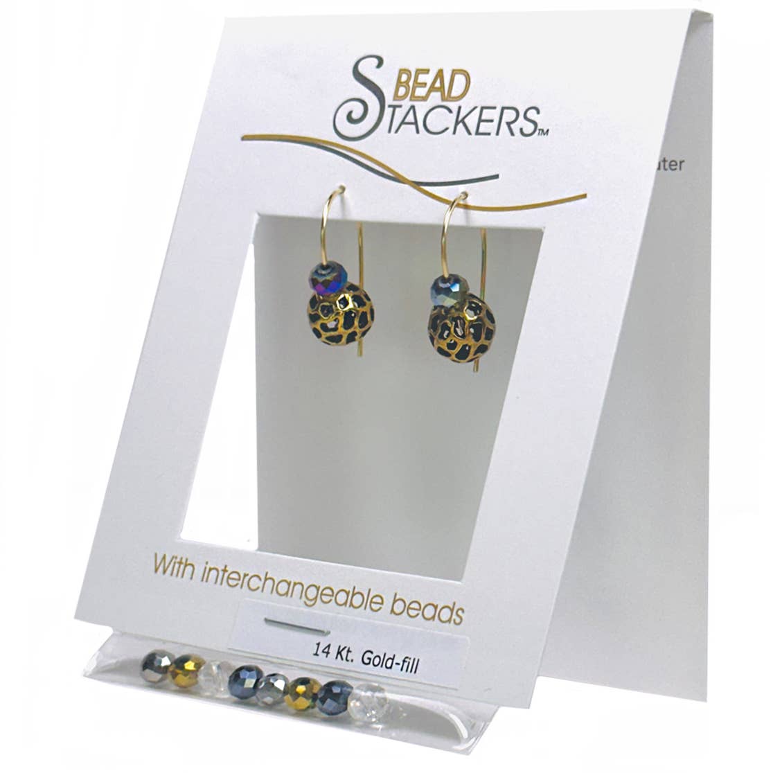 Conversations in Jewellery - CRYMT28G - Earrings come with 4 interchangeable colours. 