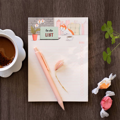 JooJoo Paper - To do List Notepad - Laptop Kitty - Done Checklist
