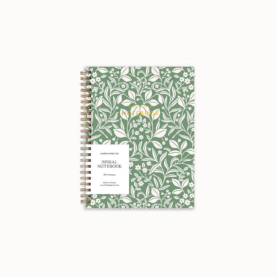 Meadowlace Notebook Spiral Lined Notebook