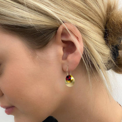 Dangle Earrings with 9 interchangeable colours LTMT40G