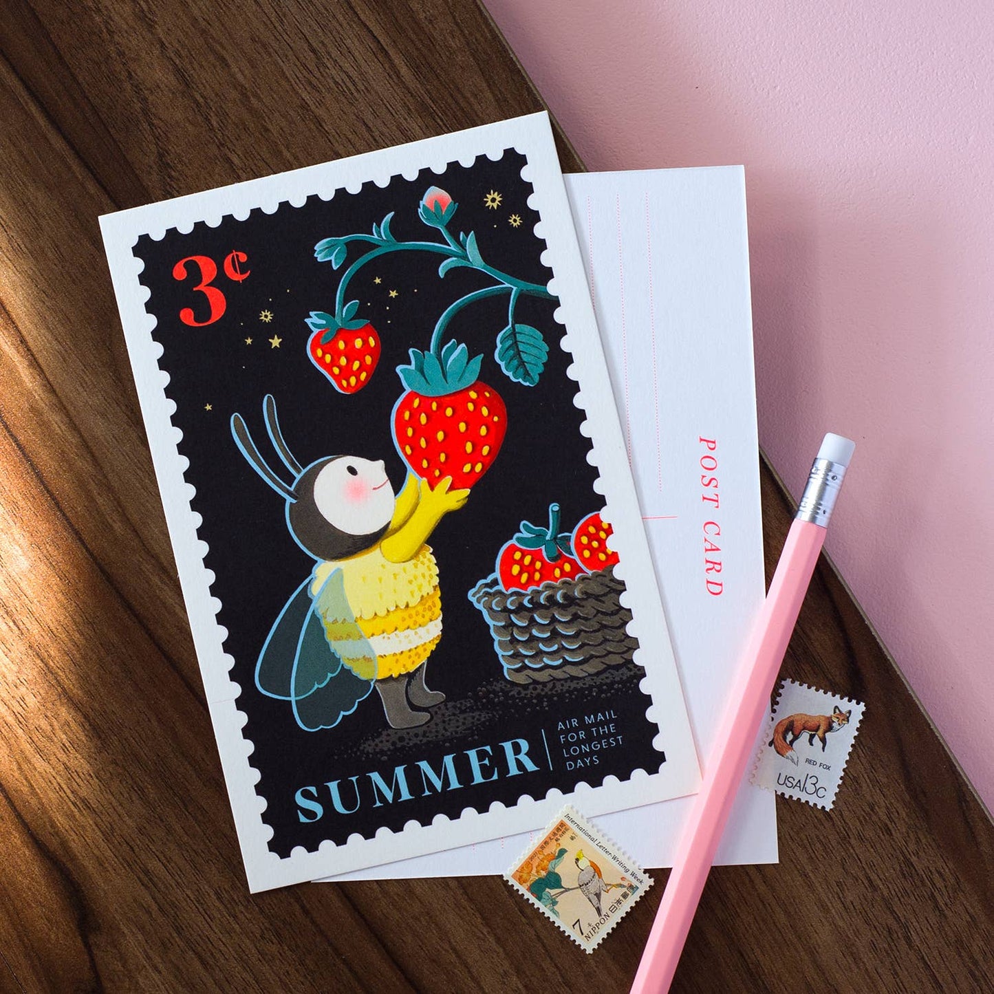 JooJoo Paper - Summer Berry Basket Postcard