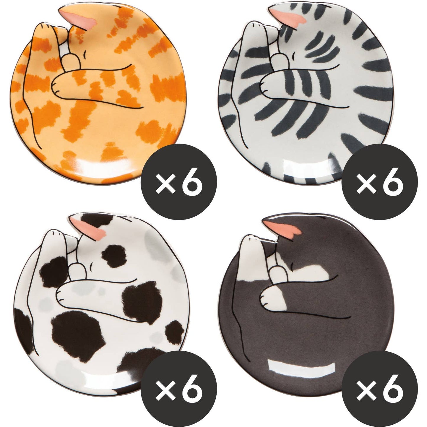 Danica Brands - Meow & Furever Trinket Tray Pack Set of 24 Assorted