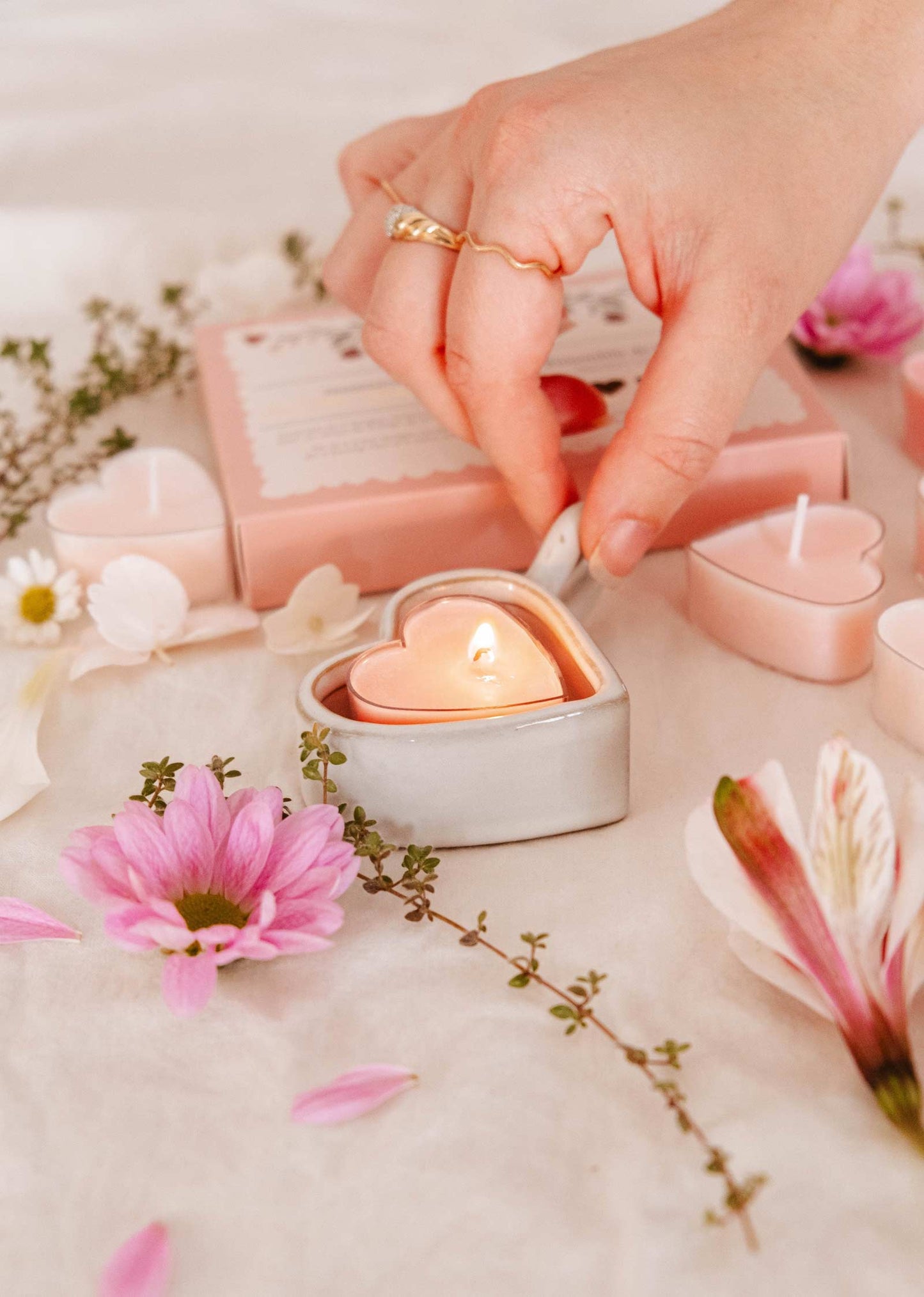 Mimi & August - Little Hearts – Tealight Candle Set