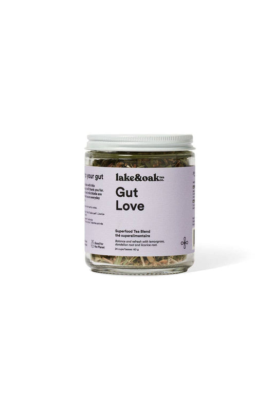 Lake & Oak Tea Co. - Gut Love - Superfood Tea: Retail Jar