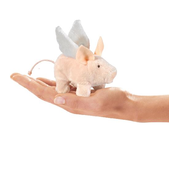 Mini Finger Puppet  Winged Piglet