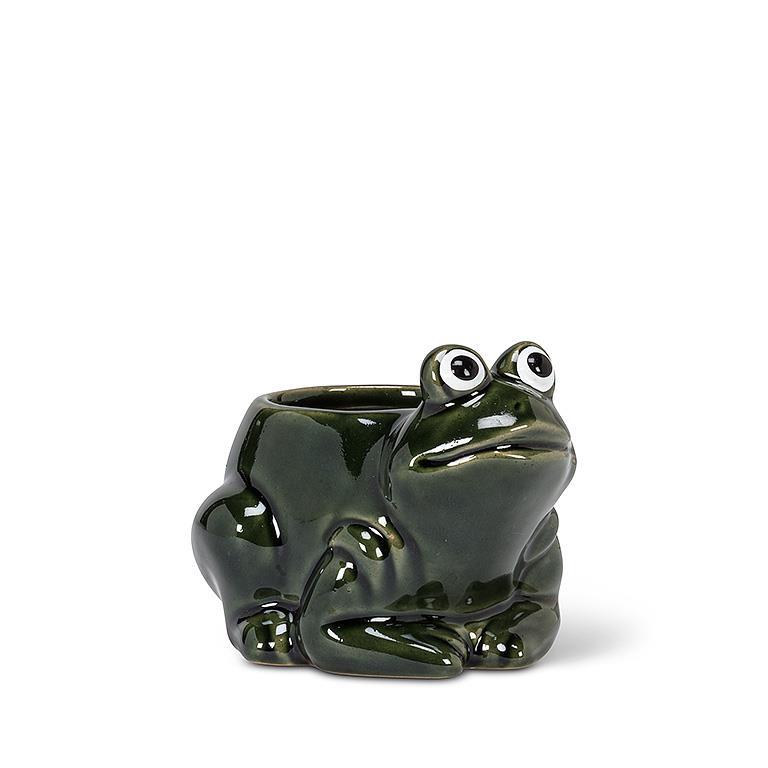 Small Crouched Frog Planter 4.5 inch pot
