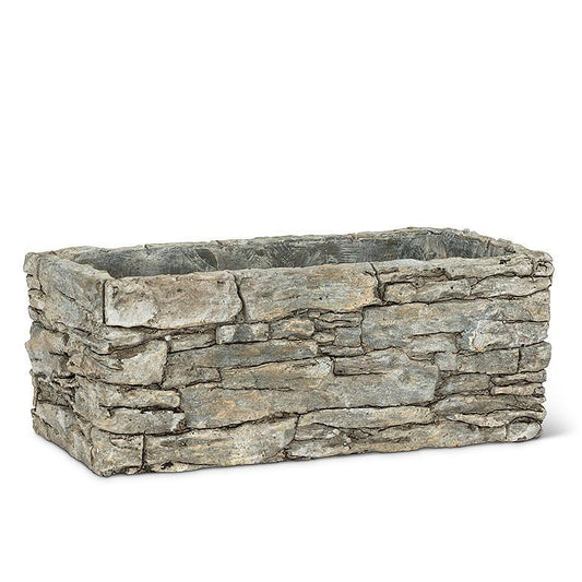 Medium Rectangle Stack Stone Planter
