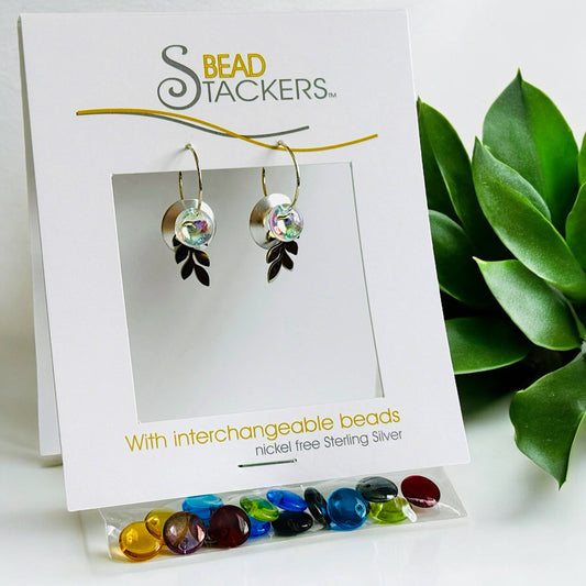 Earrings come with 9 interchangeable colours LFLT28