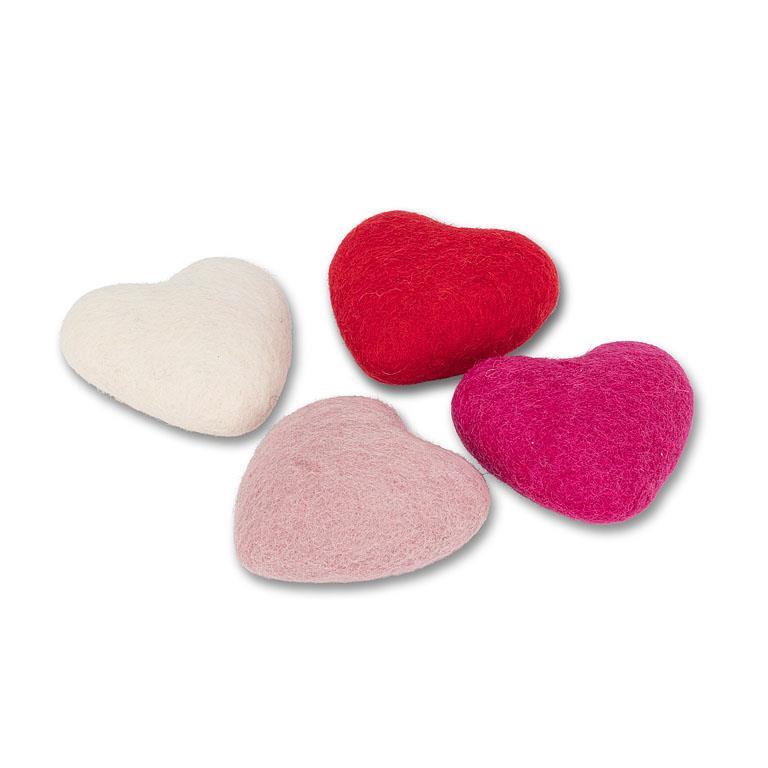Puffy Heart assorted colours 3” wide