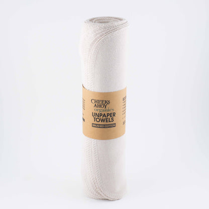 Cheeks Ahoy - Organic Brushed Cotton Non•Paper Towels: Berry Pie / 6-pk