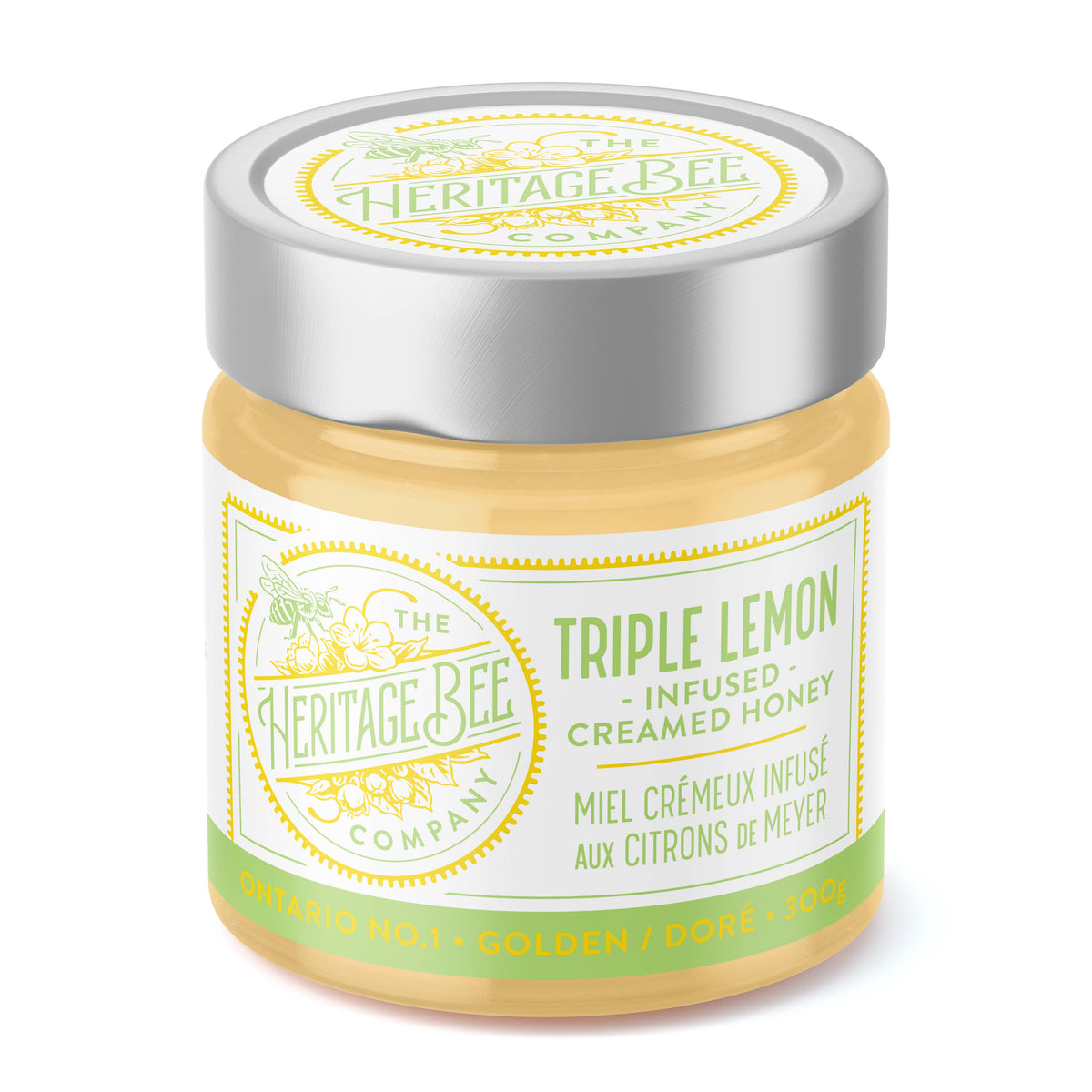 Heritage Bee Co. - Triple Lemon Creamed Honey - 300 g (10.6 oz)
