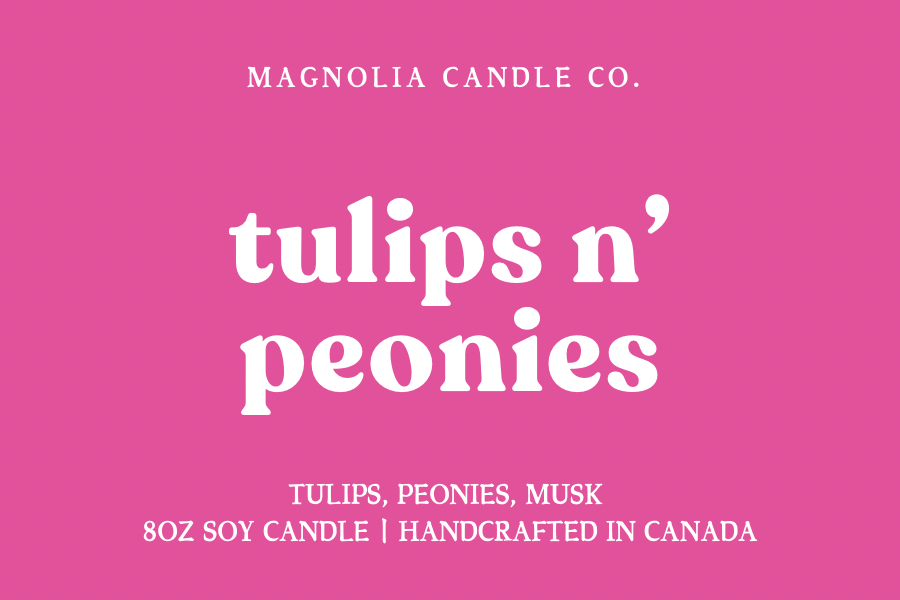 Magnolia Candle Company - Tulips & Peonies - Summer | Spring Candle 8oz