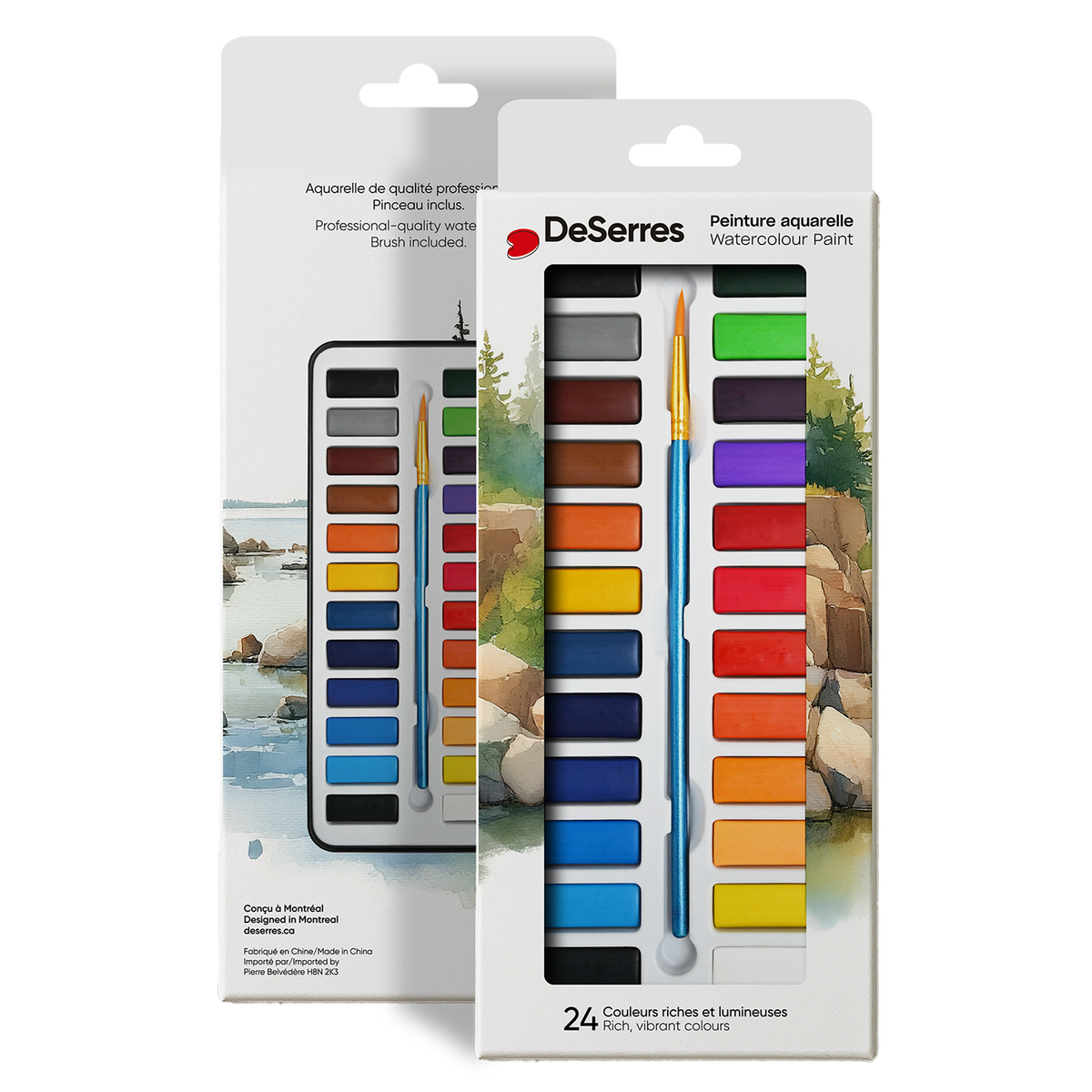 pierrebelvedere.com - WATERCOLOUR KIT- 24 HALF PANS