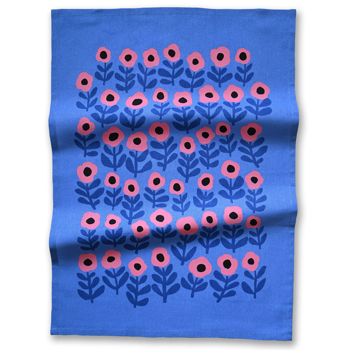 Badger & Burke - Pink Poppy Tea Towel