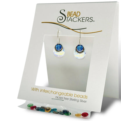 Dangle earrings come with 9 interchangeable colours PT30