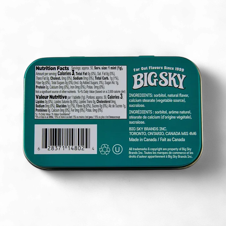 Big Sky Brands Inc. - Big Sky Mints - Wintergreen - 48 ct