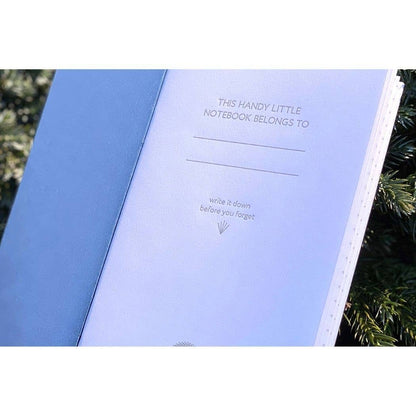 Letterpress - Monochromatic Birds - Pocket size Set of 3 Notebook: Plain Pages
