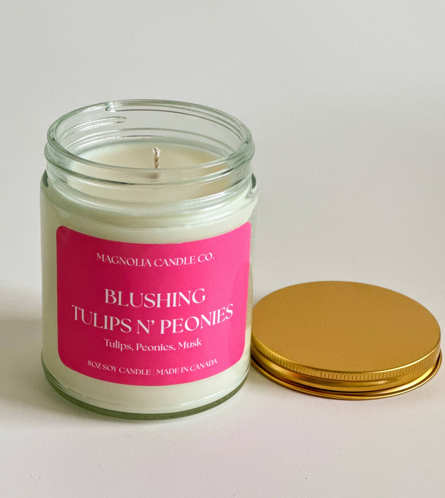 Magnolia Candle Company - Blushing Tulips & Peonies - Summer | Spring Candle 8oz
