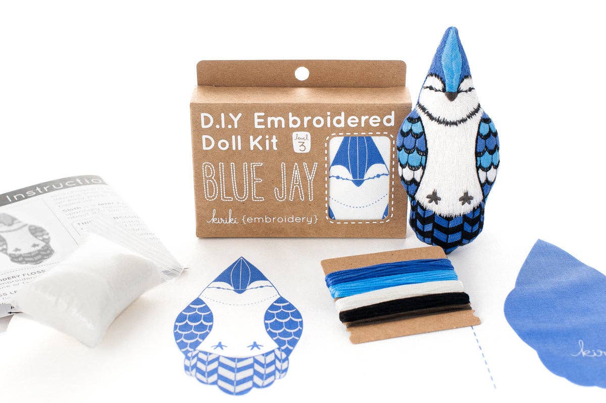 Blue Jay - Embroidery Kit