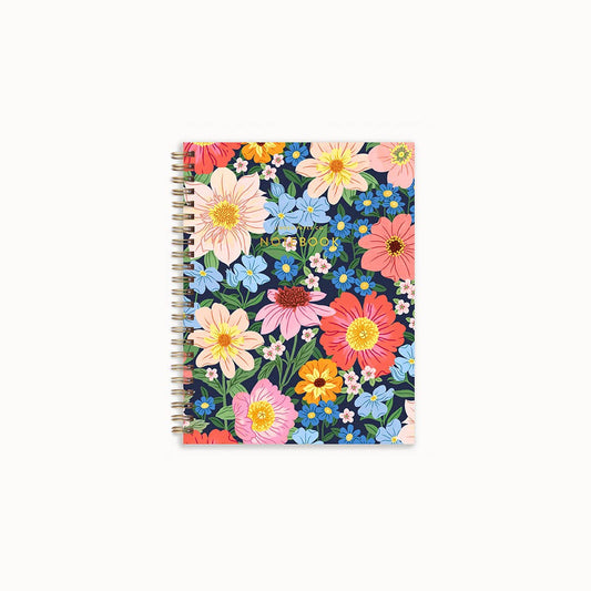 Dahlia Dance Notebook Spiral Lined Notebook