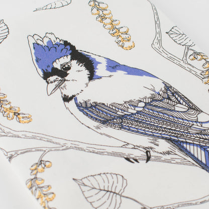 Letterpress - Blue Jay Tea Towel - West Coast Birds