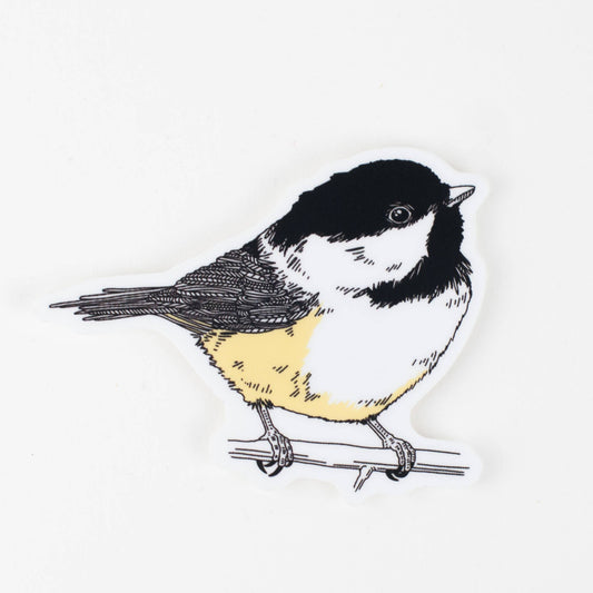 Letterpress - Sticker: Chickadee