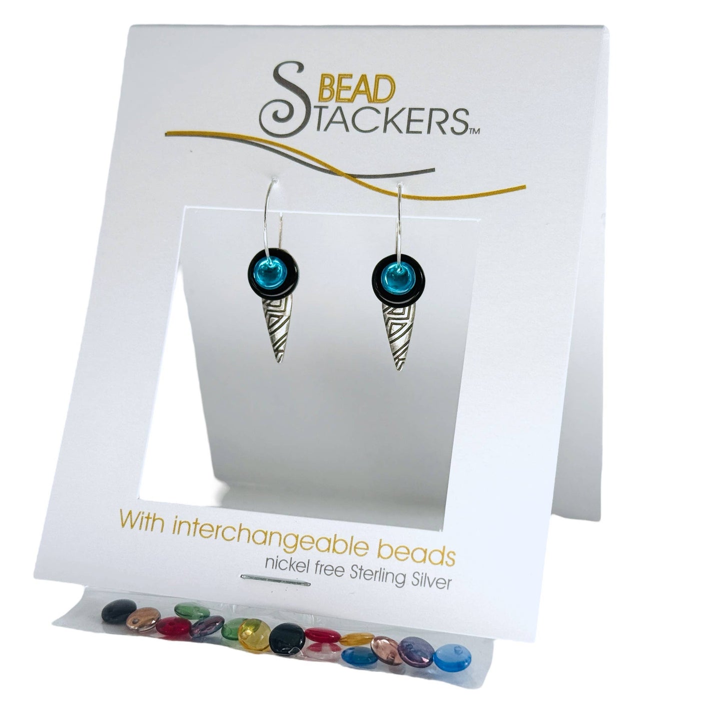 Conversations in Jewellery - Dag28 - Dangle earrings include  9  interchangeable colours.