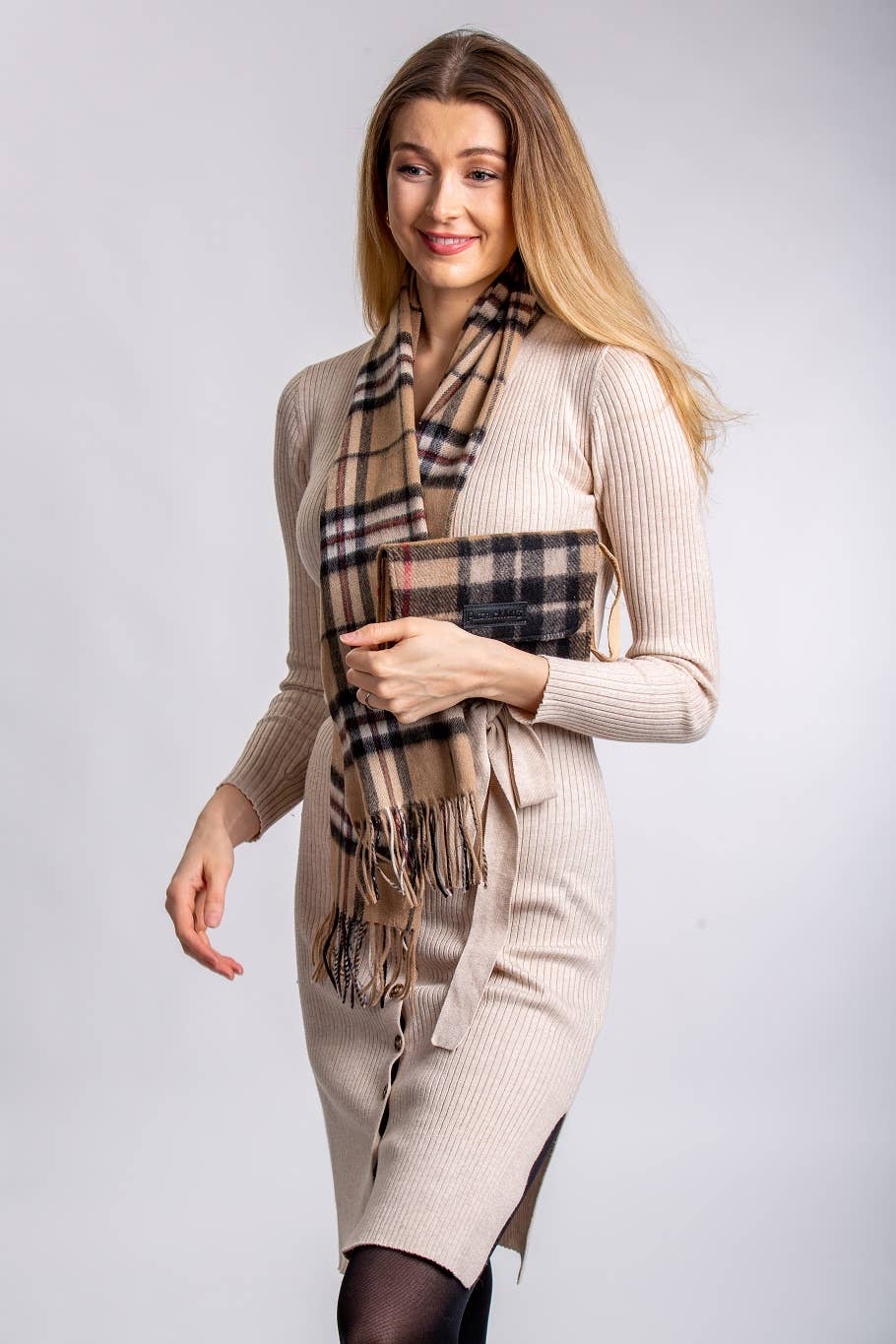 Patrick King Woollen Company - Thompson Camel Lambswool Scarves