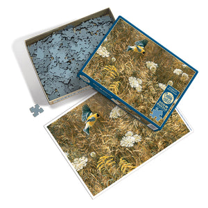 Queen Anne's Lace and American Goldfinch Jigsaw Puzzle 500 Pieces