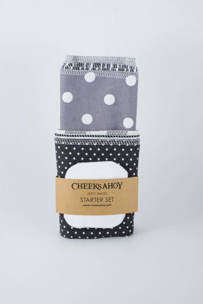 Cheeks Ahoy - Zero Waste Starter Set: Warm Neutral Charcoal
