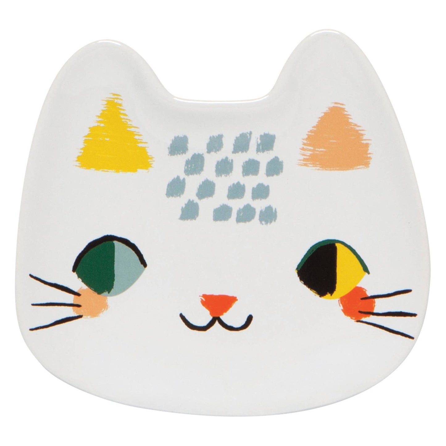 Danica Brands - Danica Studio Meow Meow Cat Shaped Ceramic Trinket Tray