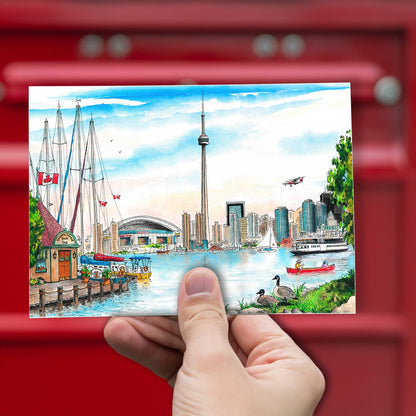 Island Skyline Toronto Postcard