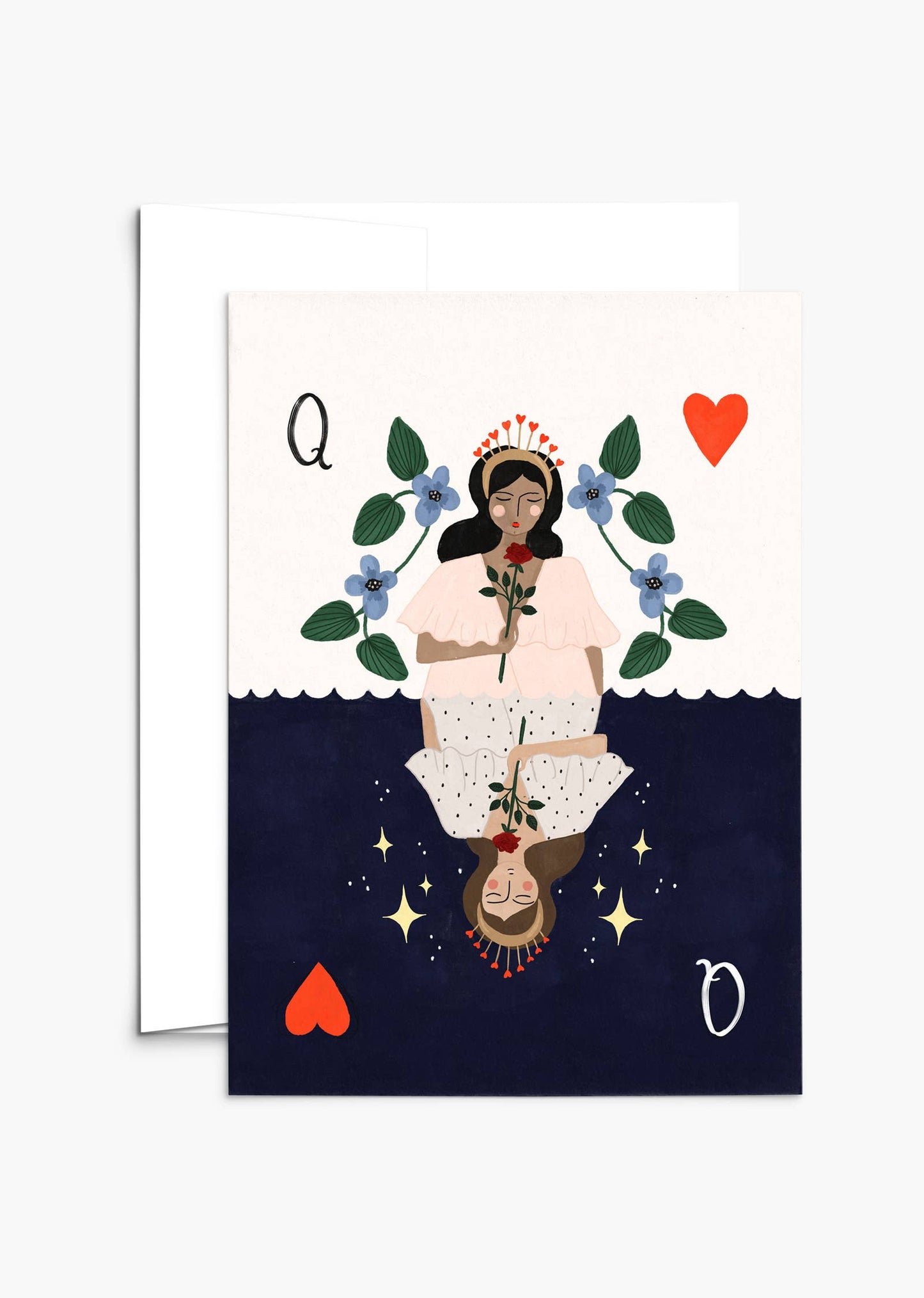 Mimi & August - Queen of hearts Greeting Card