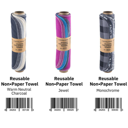 Cheeks Ahoy - Pre-Rolled Reusable Non•Paper Towels 8pk