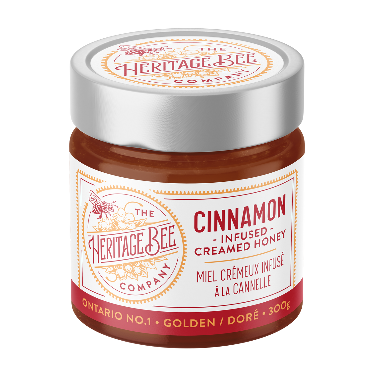 Heritage Bee Co. - Cinnamon Creamed Honey - 300 g (10.6 oz)