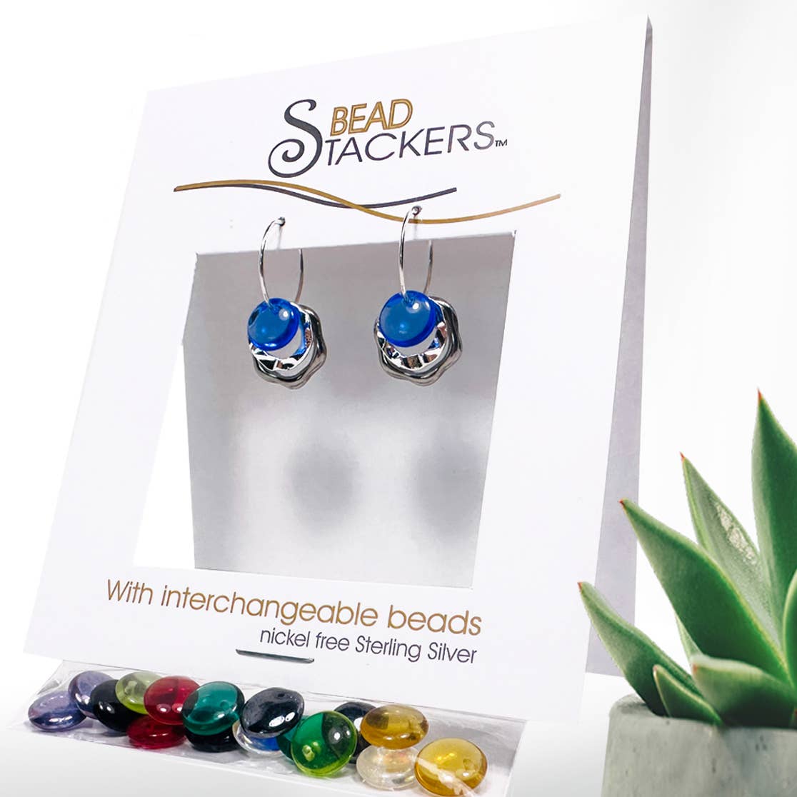 Conversations in Jewellery - OO30  - Earrings come with 9 interchangeable colours. 