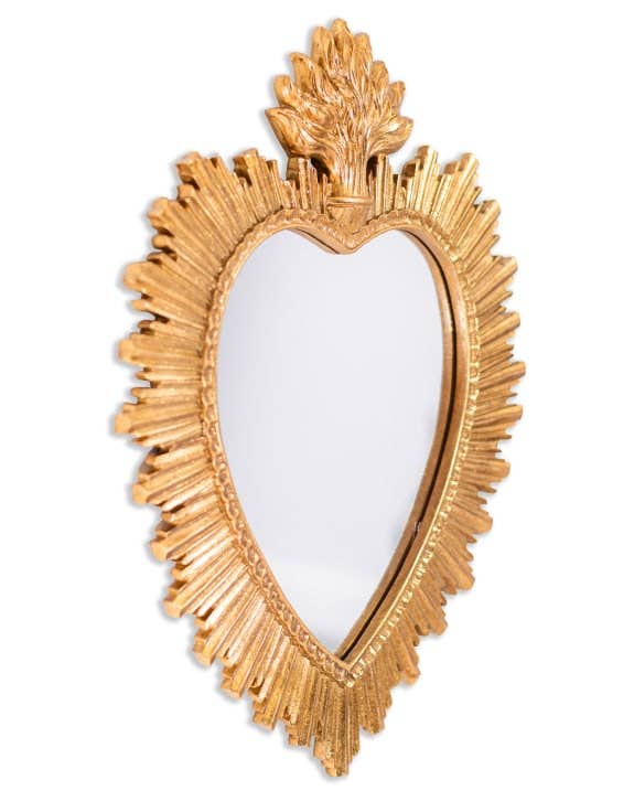 McGowan & Rutherford Ltd - Medium Gold "Sacred Heart" Mirror