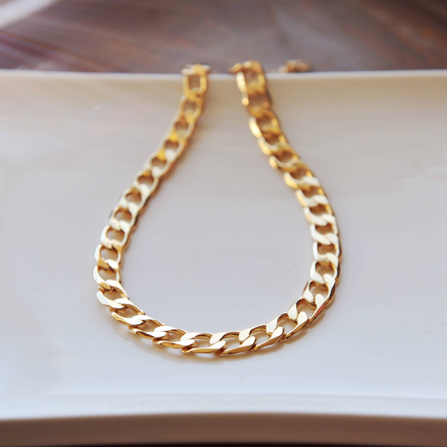 Oh So Lovely - Chunky Flat Link Necklace