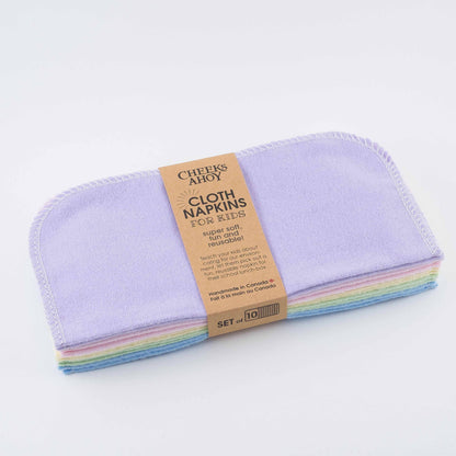Cheeks Ahoy - Cloth Wipes: Warm Neutral Navy / 10pk