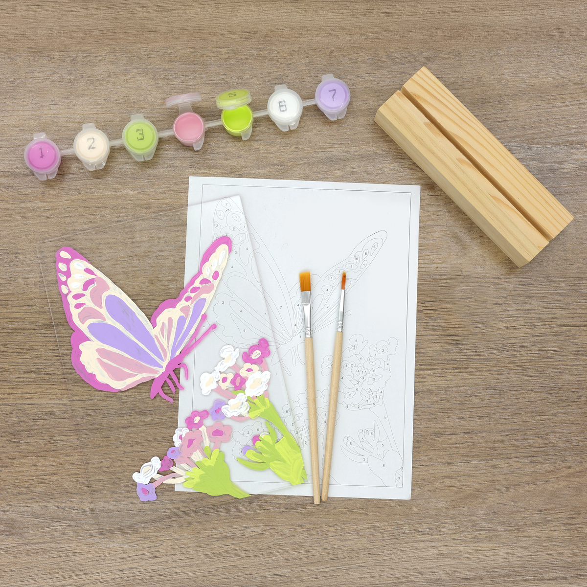 pierrebelvedere.com - PAINT BY NUMBER ACRYLIC SURFACE KIT- BUTTERFLY