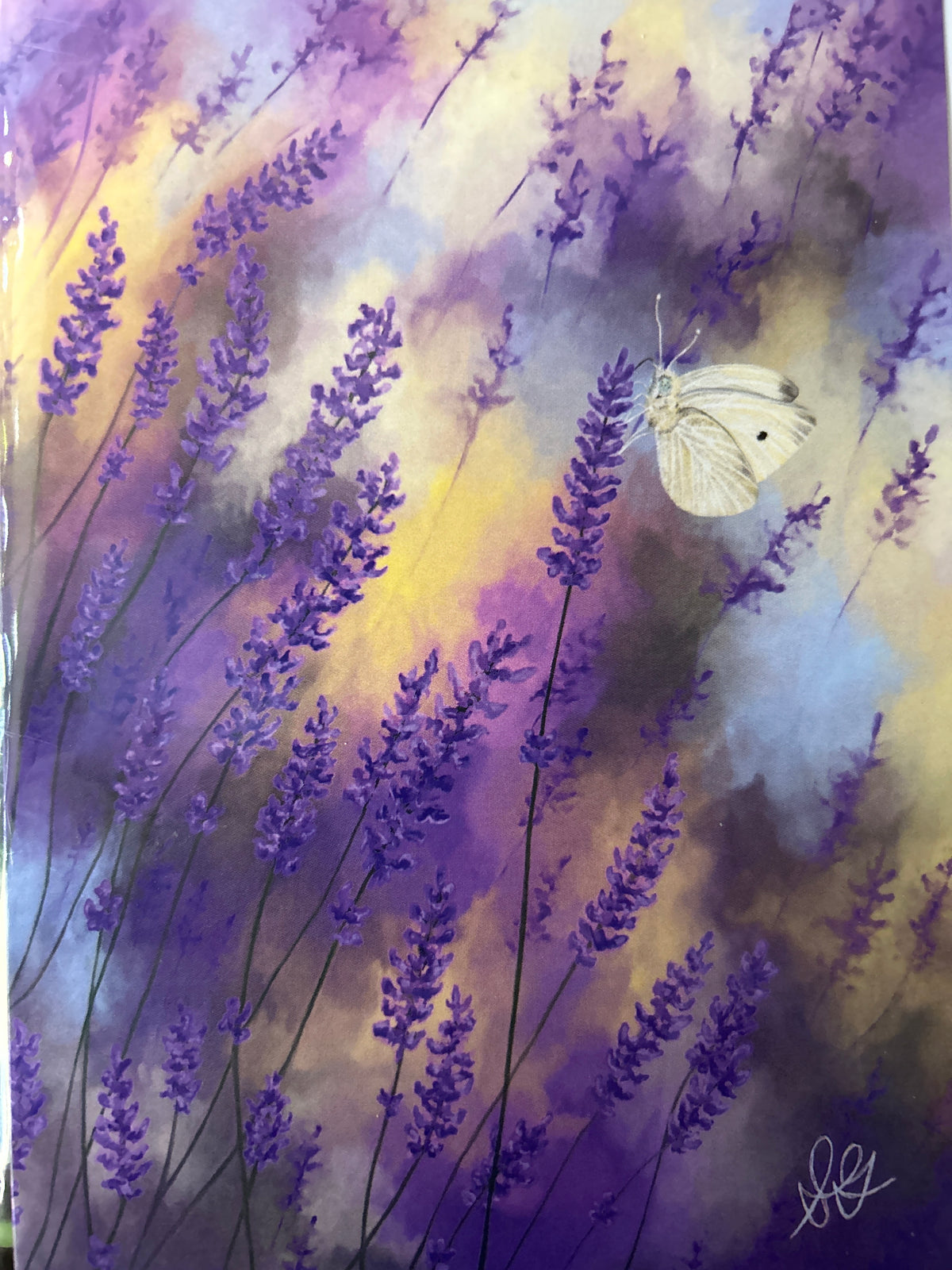 Greeting Card Purple Tranquility