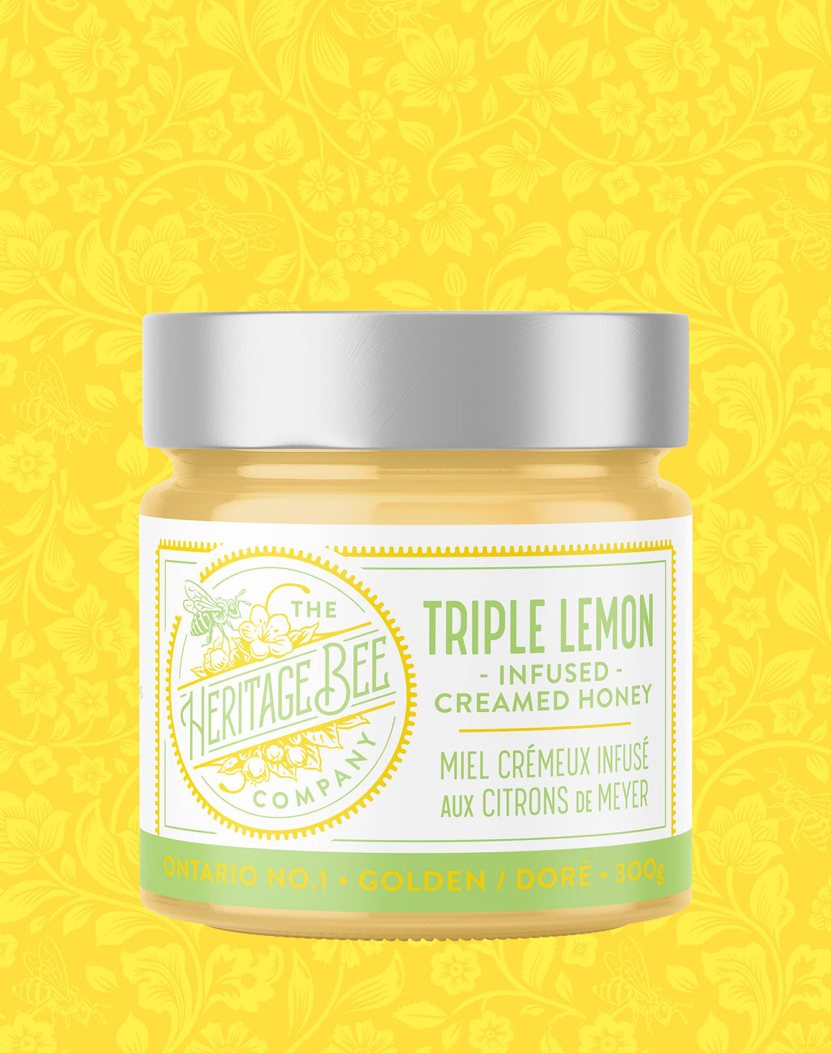 Heritage Bee Co. - Triple Lemon Creamed Honey - 300 g (10.6 oz)