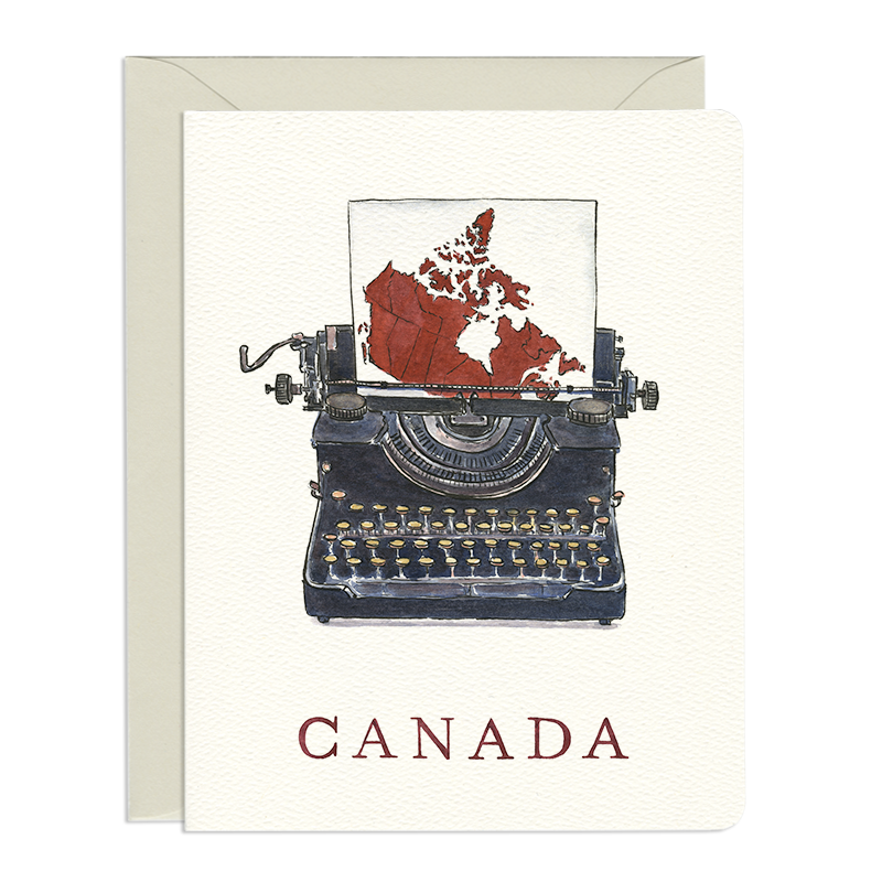 Gotamago - Canada Typewriter Card