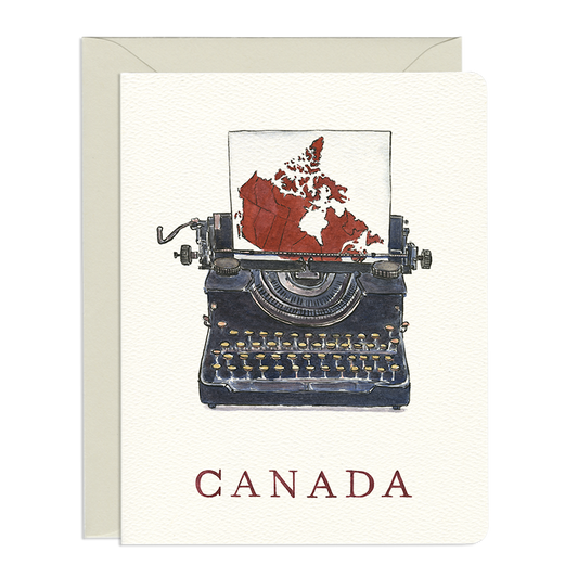 Gotamago - Canada Typewriter Card