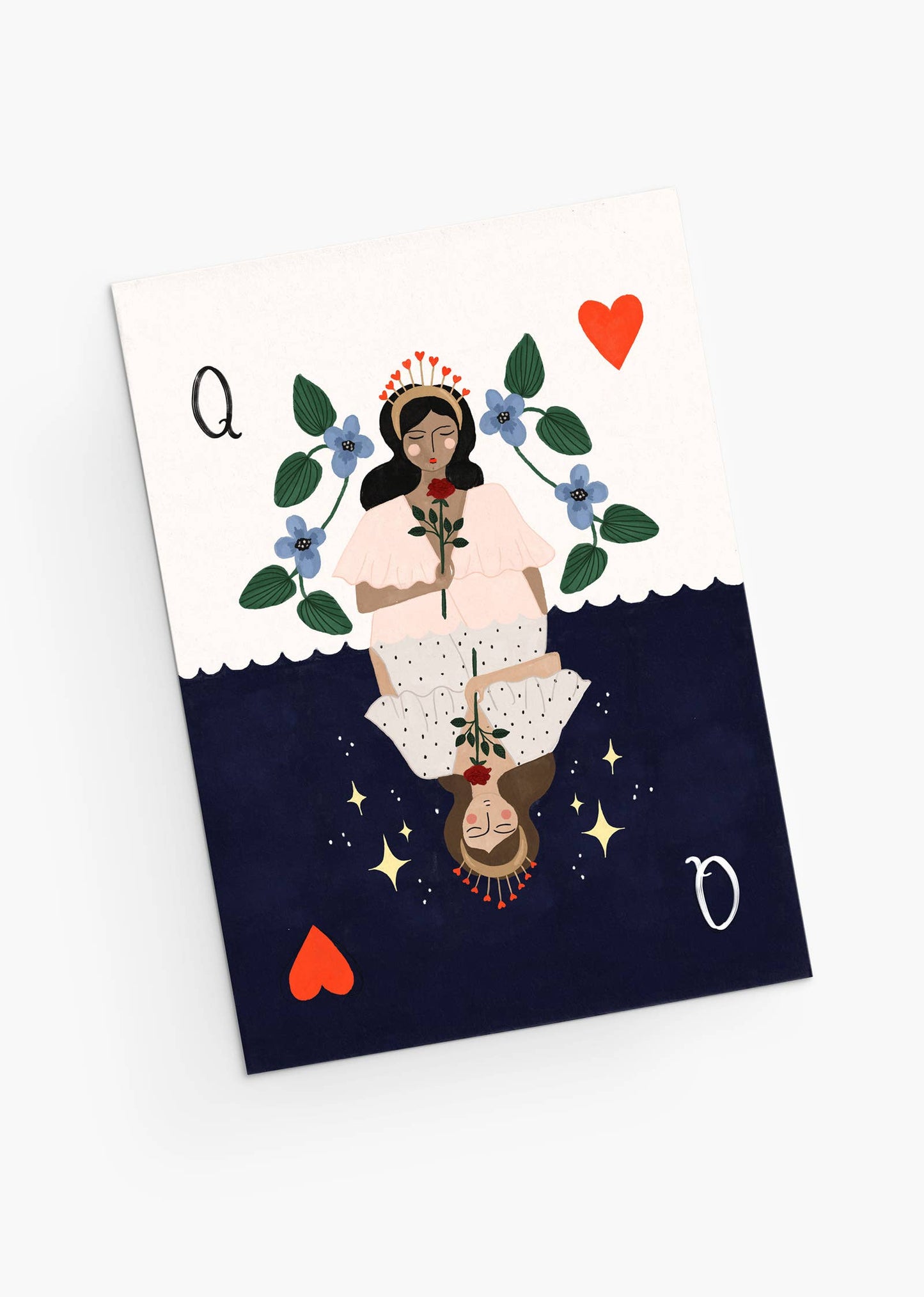 Mimi & August - Queen of hearts Greeting Card