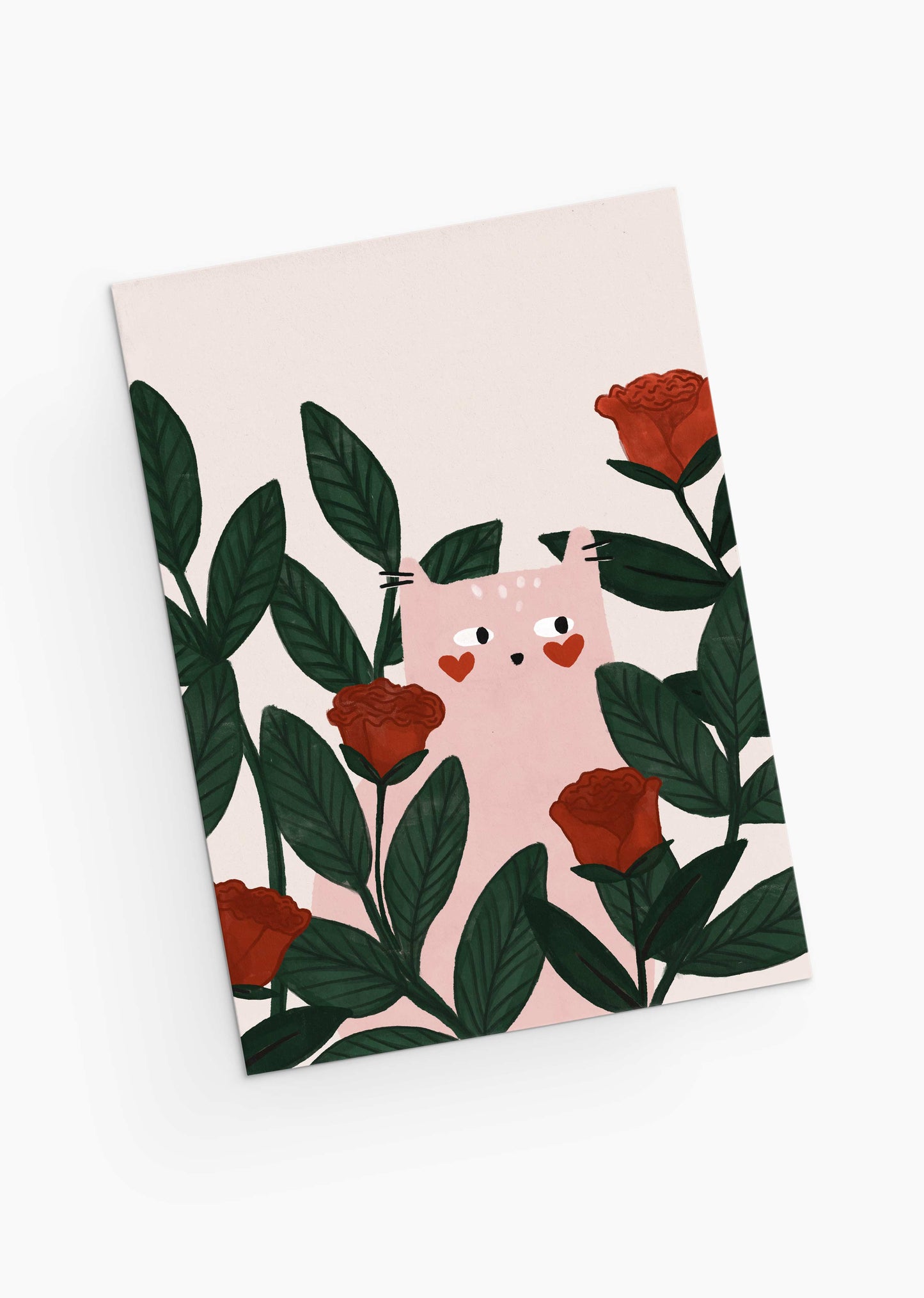 Mimi & August - Lovey Dovey Cat - Greeting Card